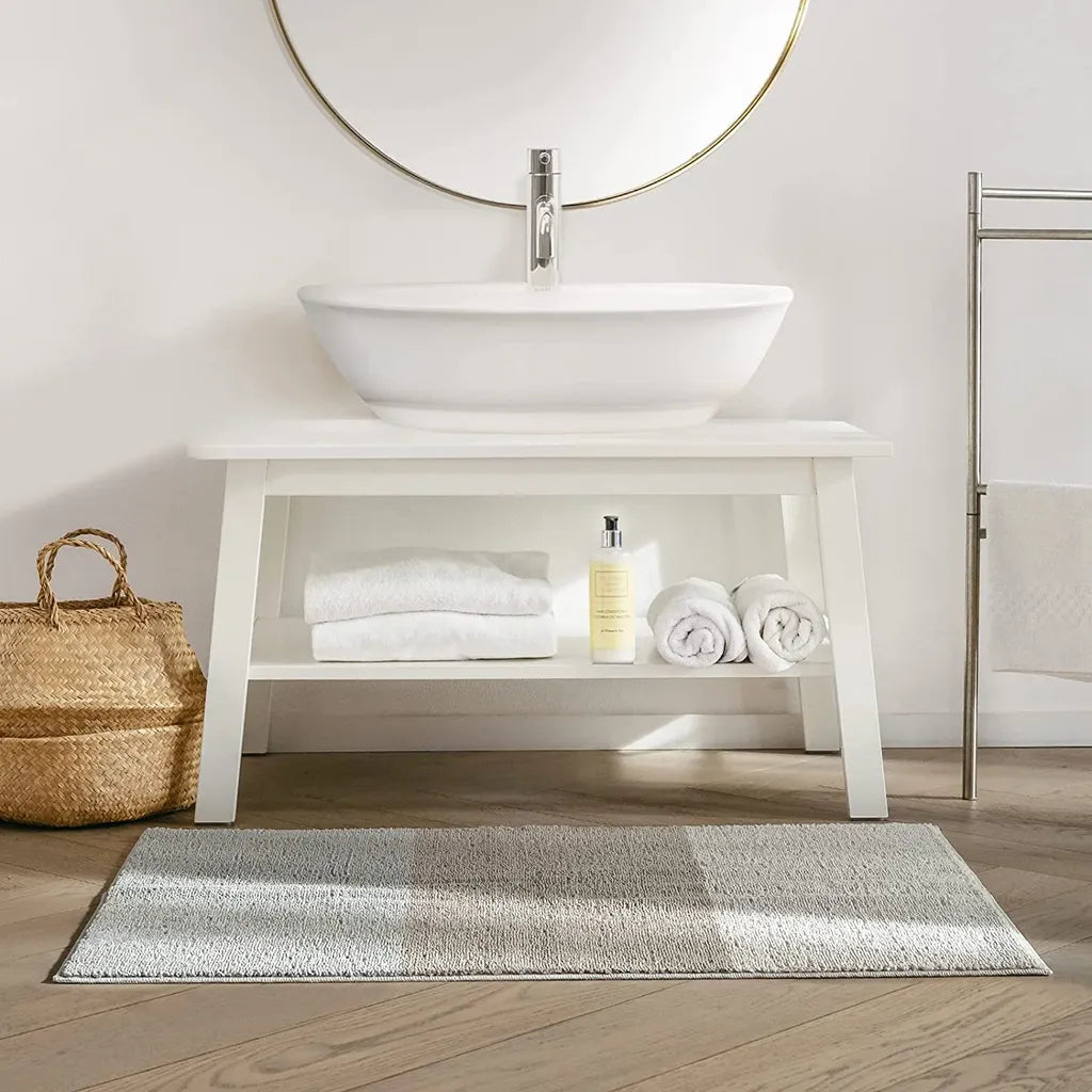  Badematte Horizont Silbergrau/Taupe/Grau 60 X 90 Cm