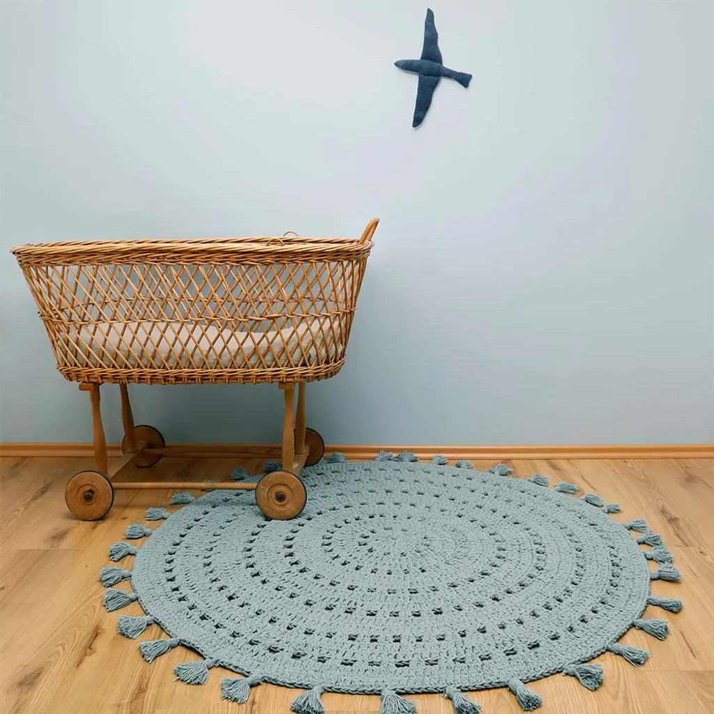  Nattiot Teppich Ø 120 Cm Nila Vert Pale