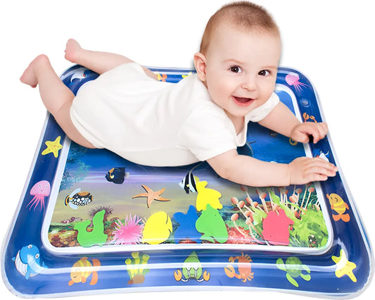  Baby Wassermatte Aufblasbare Wasserspielmatte XXL Sensorisches Spielzeug Kleinkinder Wasserspiel Bodenmatte Wachstum Aktivität Tool Bauchzeit Retoo