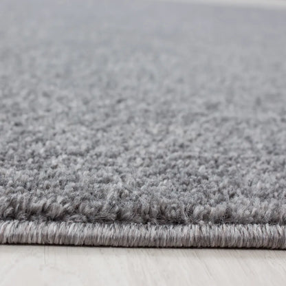  Wunderschöne ATA Teppich, Moderner Einfarbig Teppich, Rechteckig, Höhe 12 Mm, Größe:280 X 370 Cm, Farbe:Hellgrau
