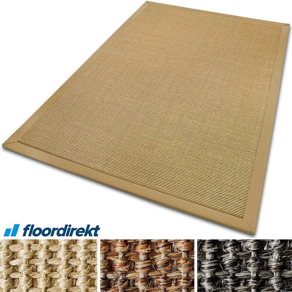  Sisal-Teppich Amazonas Natur/Kork Mit Bordüre 140 X 200 Cm