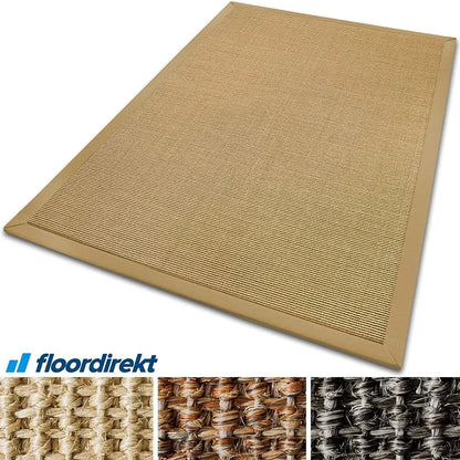  Sisal-Teppich Amazonas Natur/Kork Mit Bordüre 140 X 200 Cm