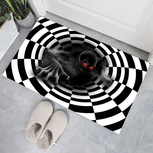  Horror Halloween Kanal Kanaldeckel Party Home Teppich Clown Falle Bodenmatte Badematten