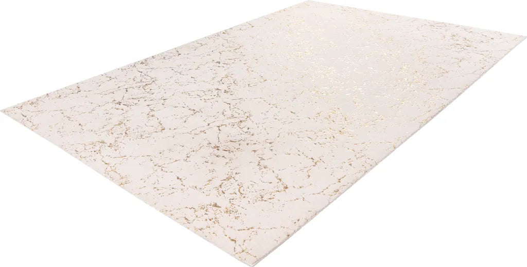  Kayoom - Hochflor Teppich Bijou 225 Creme / Gold Grösse: 120cm X 170cm