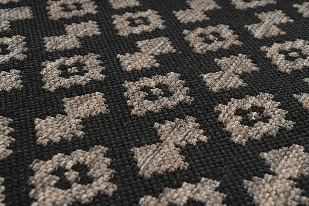  Kayoom - Kurzflor Teppich Splash 700 Schwarz Grösse: 200cm X 290cm