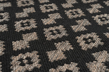 Kayoom - Kurzflor Teppich Splash 700 Schwarz Grösse: 200cm X 290cm