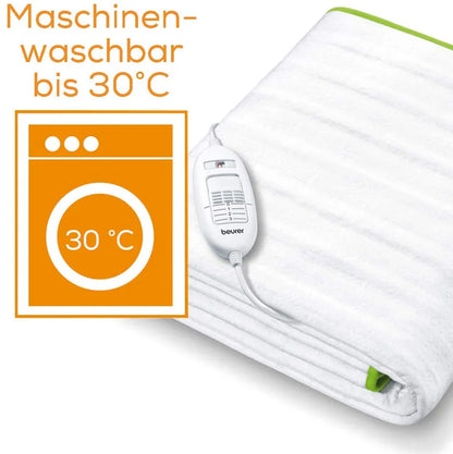  Beurer TS 15 Wärmeunterbett 150x80 Cm 3 Stufen 60W Vlies Waschbar Beleuchtet