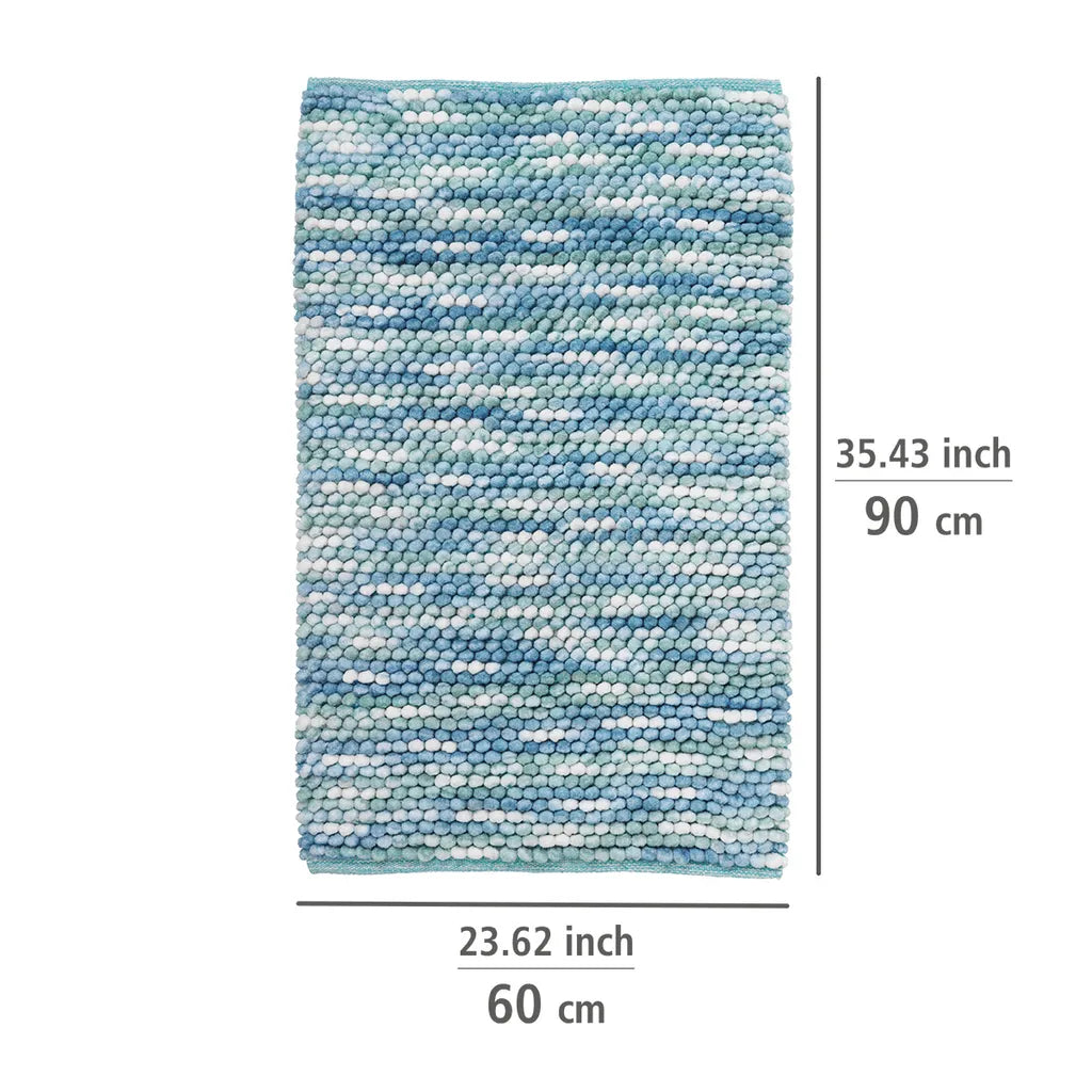 Wenko Badteppich Urdu Aqua 60 X 90 Cm