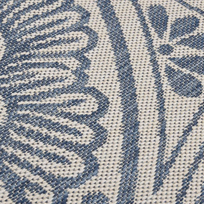  VidaXL Outdoor-Teppich Flachgewebe 160x230 Cm Blaues Muster