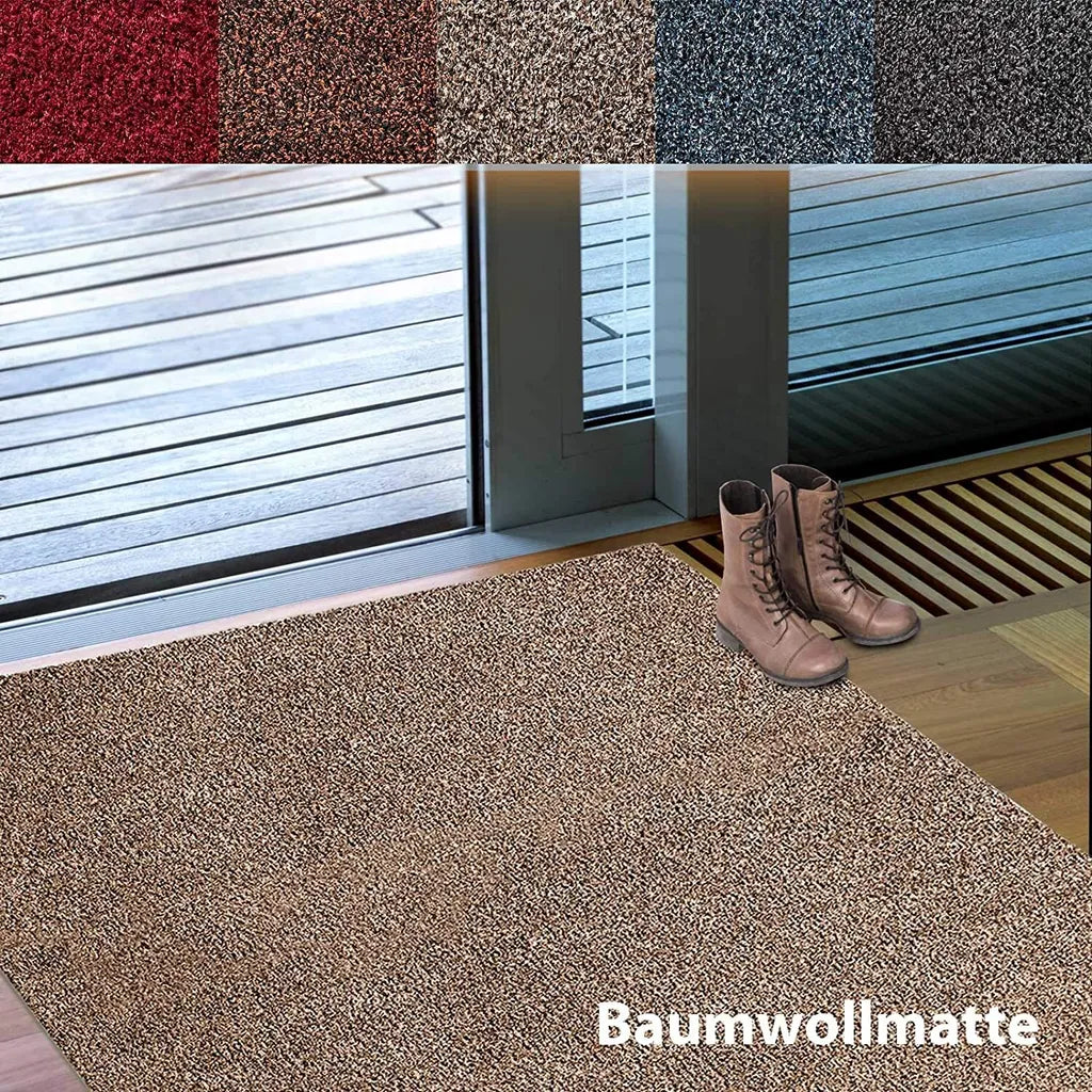  Schmutzfangmatte Karat Aus Baumwolle Maßanfertigung Granit-beige 100x200 Cm