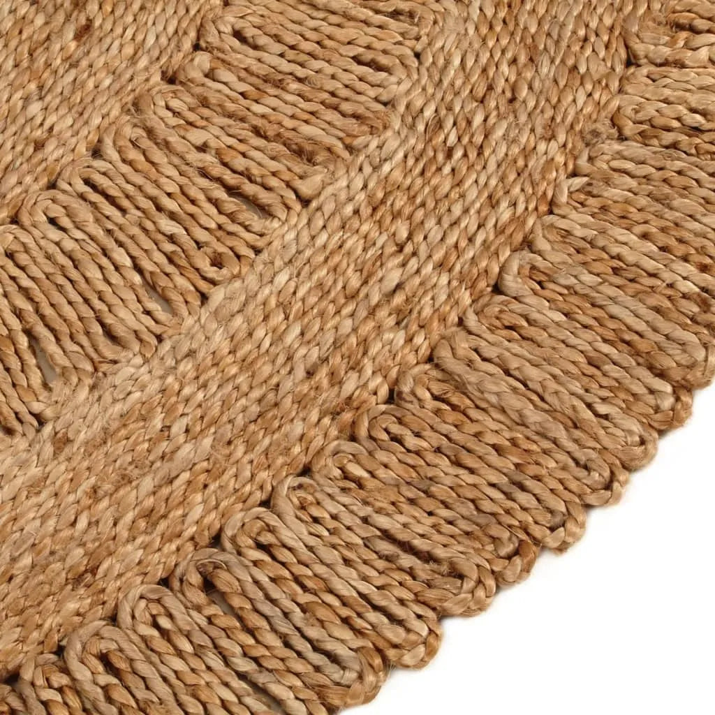  VidaXL Teppich Jute Handgeflochten 120 Cm Rund