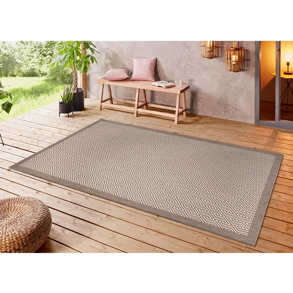  In- Und Outdoor Teppich Jakarta, Farben:beige/creme, Größe:80x150 Cm