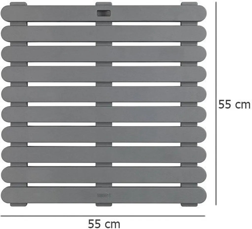 Wenko Duschmatte Indoor & Outdoor Grau 55 X 55 Cm