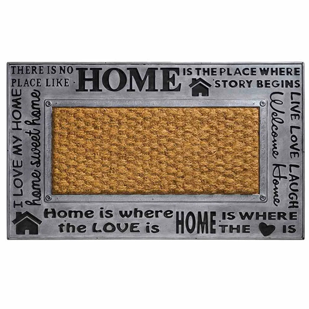  Siena Home 180-1441002 Fußmatte METAL LOOK 45x75cm, Natur/grau