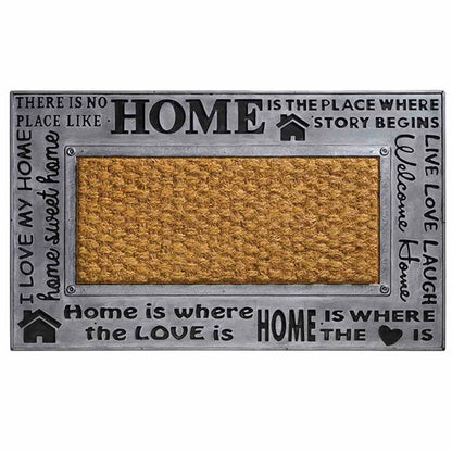  Siena Home 180-1441002 Fußmatte METAL LOOK 45x75cm, Natur/grau