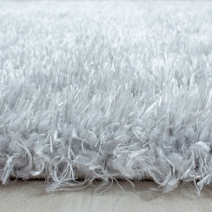  Wunderschöne Runde Shaggy Hochflor Langflor Teppich 50mm, In Verschiedene Farben, Größe:Ø 120 Cm Rund, Farbe:Hellgrau