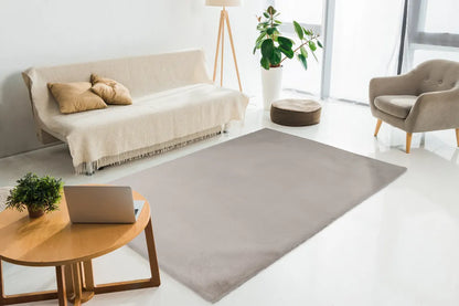  Kayoom - Hochflor Teppich Rabbit Light 525 Silber Grösse: 160cm X 230cm