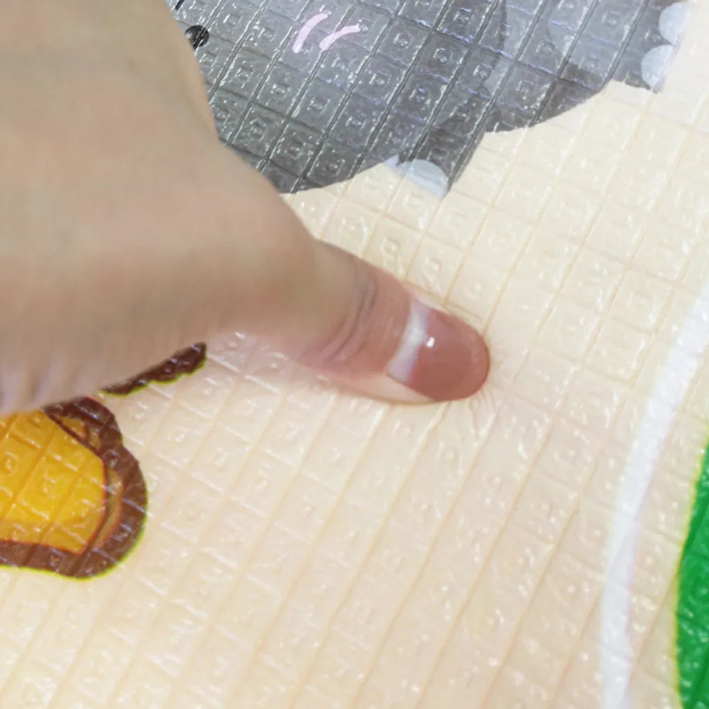 Baby-Krabbelmatte, Baby-Spielmatte Für Den Boden, Große Baumwoll-Lern-Bauchzeit-Matte, Faltbare, Rutschfeste, Superweiche, Gepolsterte Baby-Spielmatte Für Den Spielbereich, Teppich, Fitness-Aktivität Für Kleinkinder, Kleinkinder, Jungen, Mädchen,Stil 1