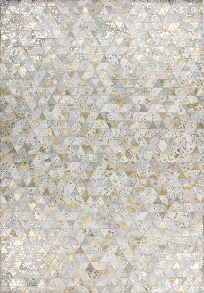  Kayoom - Leder Teppich Rocket 410 Elfenbein / Gold Grösse: 200cm X 290cm