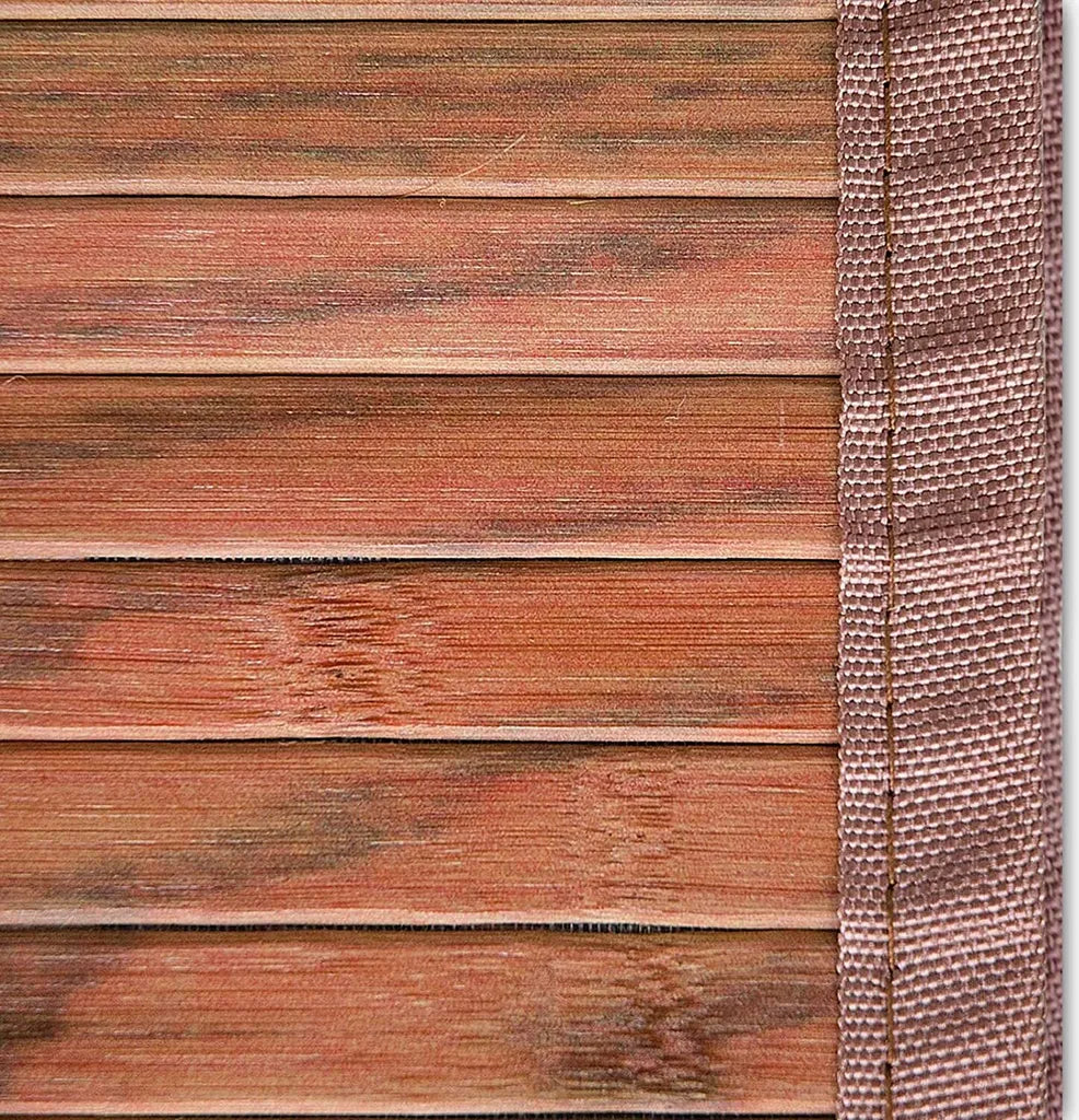  Bambus-Teppich Bambusmatte Mit Stoffrahmen Magenta 200 X 300 Cm Braun