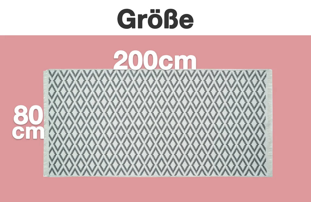  Pixi Atelier Outdoor Teppich Läufer Flur Teppiche Für Wohnzimmer Küchenläufer Waschbar Size: 80x200 Cm