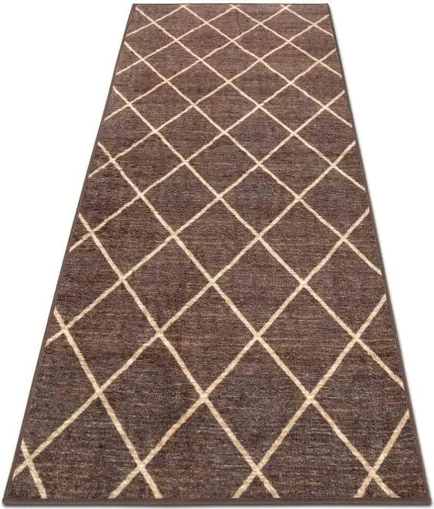  Teppich-Läufer Auf Maß Cosenza Braun 80x300 Cm