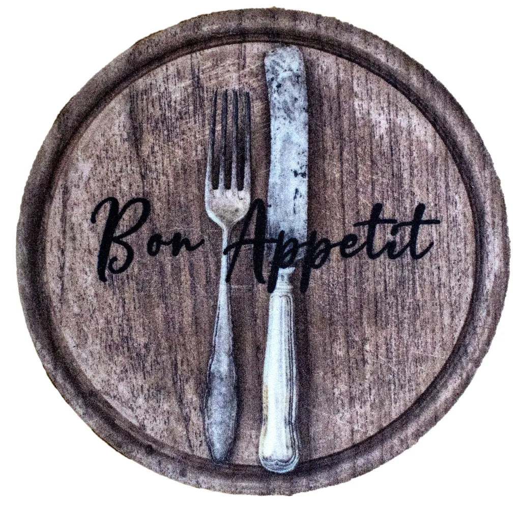  Küchenteppich 'Bon Appetit' Rund 67 Cm