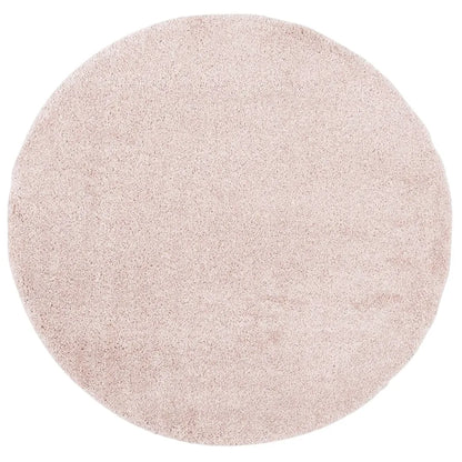  Hochflor Langflor Shaggy Teppich Aloha Rosa Rund, Größe:150 Cm Rund