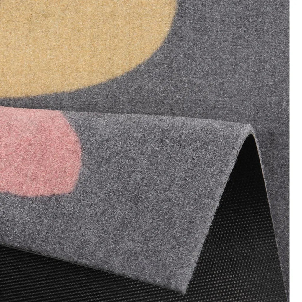  Design Fußmatte Schmutzfangmatte Bunny Family Grau Bunt Oster-Deko 40x60 Cm