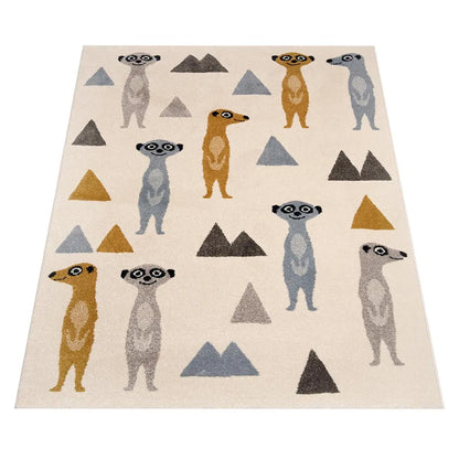  Zala Living Teppich 120 Cm X 170 Cm Happy Meerkats Creme