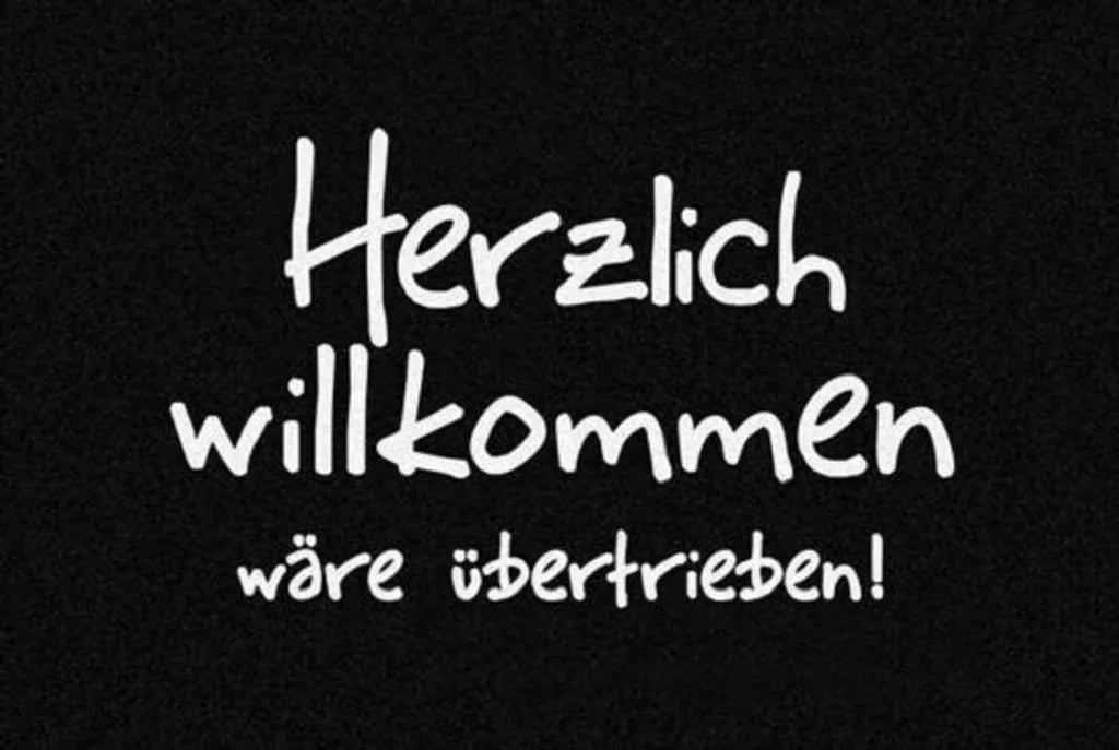  Fußmatte Herzlich Willkommen Wäre übertrieben Fußabtreter Türmatte Schmutzmatte Schmutzfangmatte Fussmatte Doormat