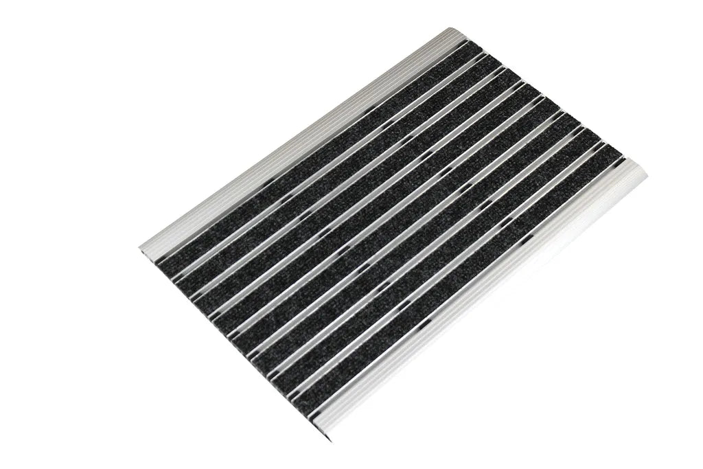  Alu Fußmatte Anthrazit 40x60cm Mit Nadelfilz Einsatz - Anlaufkante Beidseitig