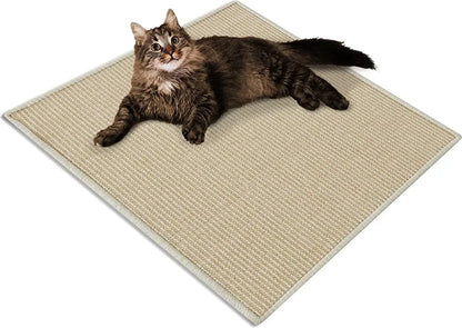  Sisal-Kratzteppich Für Katzen Widerstandsfähig Viele Farben & Größen 100 X 100 Cm Ivory
