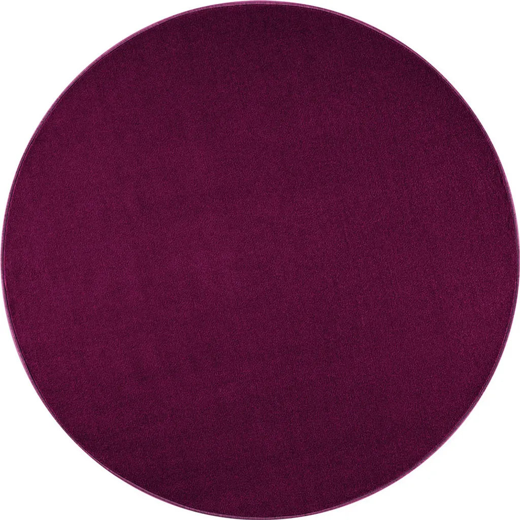  Kurzflor Teppich Nasty, Rund, Farbe:Violett, Durchmesser:200 Cm