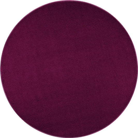 Kurzflor Teppich Nasty, Rund, Farbe:Violett, Durchmesser:133cm