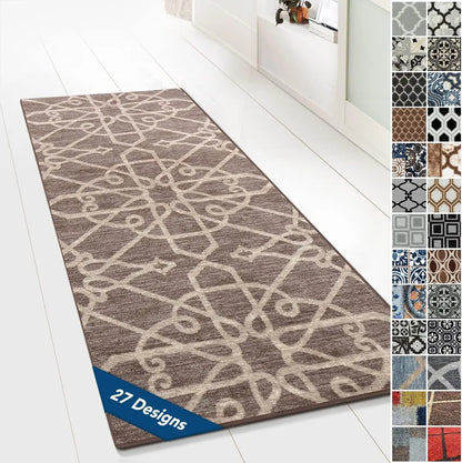  Teppich-Läufer Auf Maß Navelli Braun 80x350 Cm