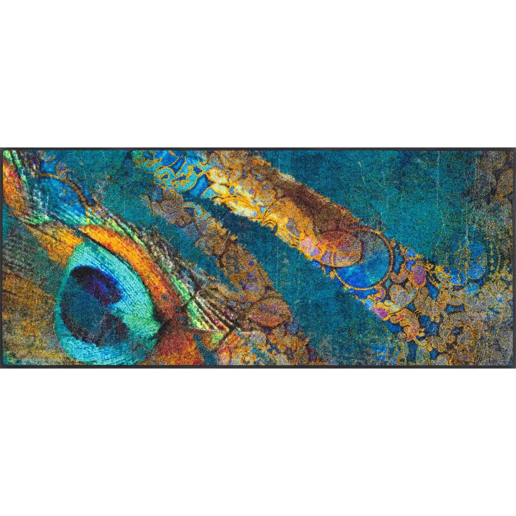  Wash+Dry Fußmatte Waschbar Exotic Pavo 60 X 140 Cm