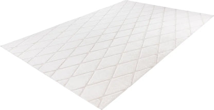  Kayoom - Hochflor Teppich Vivica 225 Weiß / Creme Grösse: 160cm X 230cm