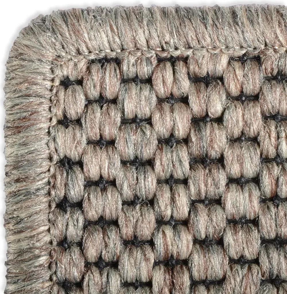  Teppich Läufer Kalkutta Sisaloptik Tiger-Eye-Design Wohnteppich Flurläufer Taupe 66x200 Cm