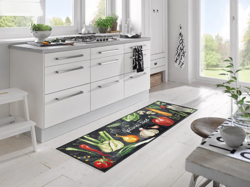  Wash+dry Fußmatte Natural Food Küchenteppich Waschbare Fußmatte