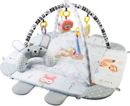  Krabbelmatte Spielmatte Krabbeldecke Kindermatte Interaktive Matte 110x100cm +30 Bälle