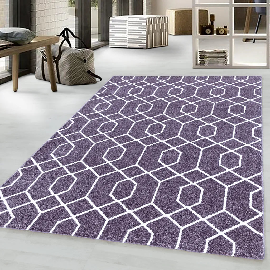  Flachflorteppich Muster Kurzflorteppich Schlafzimmer Wohnzimmer
