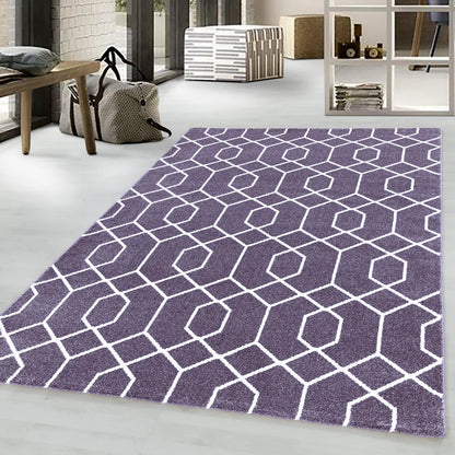  Flachflorteppich Muster Kurzflorteppich Schlafzimmer Wohnzimmer