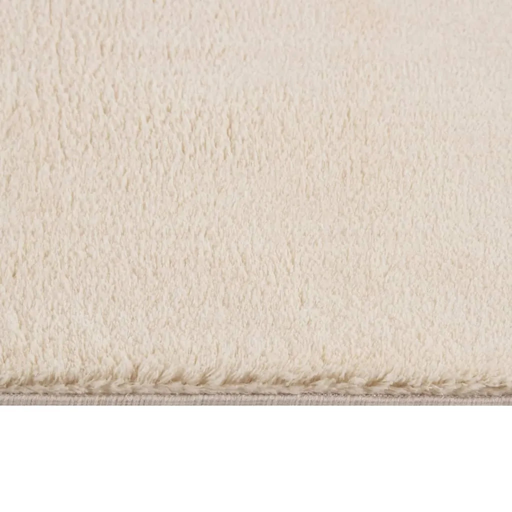  VidaXL Teppich Shaggy Waschbar Weich 160x230 Cm Rutschfest Beige