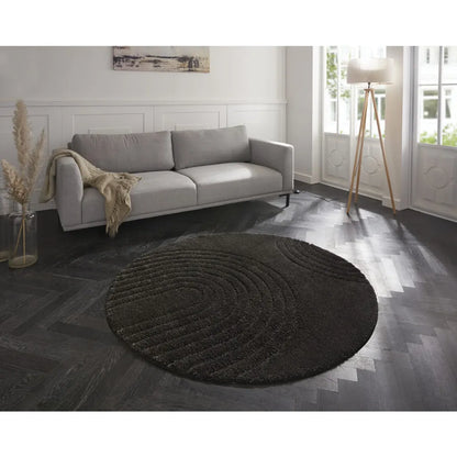 Mint Rugs Teppich Ø 160 Cm Norwalk Fergus Dunkelgrau