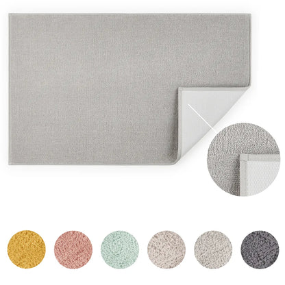  Blumtal Badezimmerteppich Rutschfest - Badvorleger, Waschbare Weiche Badematte, Badeteppich, Duschvorleger 50x80 Cm