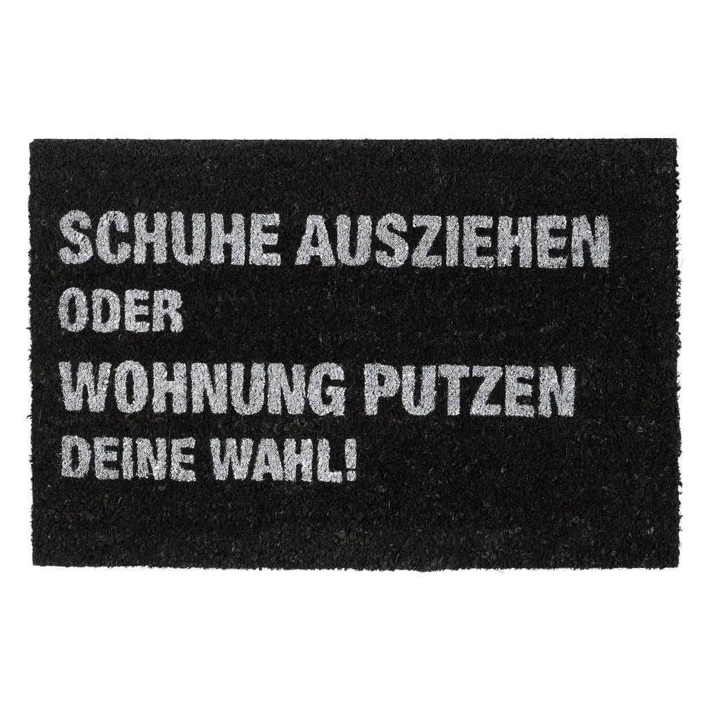  Relaxdays Fußmatte Kokos "Wohnung Putzen"