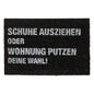  Relaxdays Fußmatte Kokos "Wohnung Putzen"