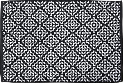 Done Badvorleger Boho 50 X 70 Cm , Farben:Black