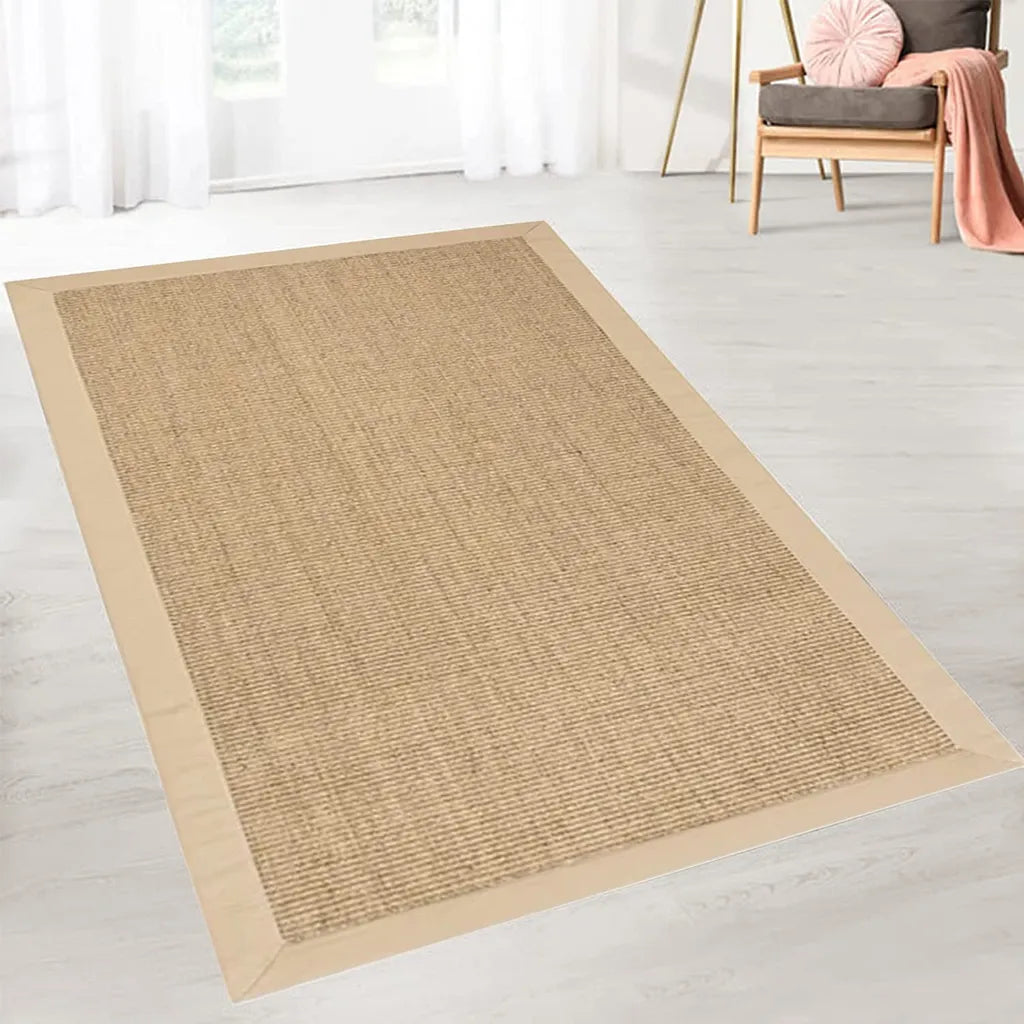  Sisal-Teppich Amazonas Natur/Kork Mit Bordüre 140 X 200 Cm